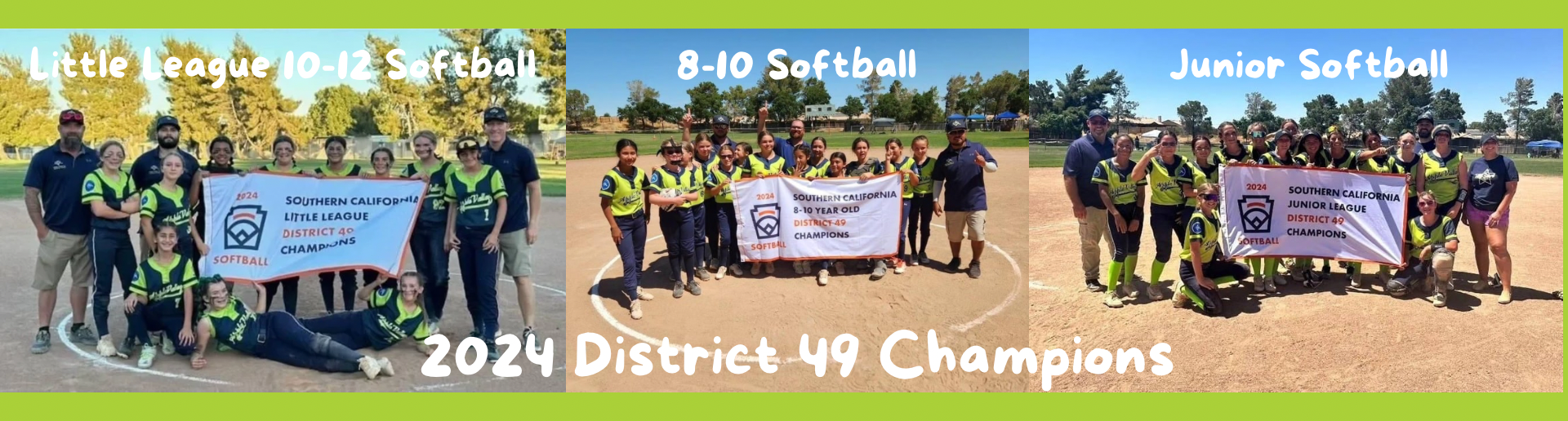 2024 Softball All Star District Champions